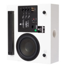 DLS Flatsub Midi wandmontierbarer Aktiv-Subwoofer, Mattweiß