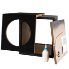 Subwoofer-Gehäuse-Montageset, unmontiertes ported 1x10"-Subwoofergehäuse von Auto-Connect
