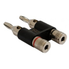 GAS Bananenstecker, für Lautsprecherkabel bis 4mm²