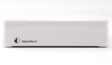 Pro-Ject Optical Box E Phono, RIAA-Verstärker mit optischem Ausgang, weiß