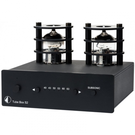 Pro-Ject Tube Box S2, RIAA-Verstärker schwarz in der Gruppe Heim-Audio / Verstärker / RIAA-Vorverstärker bei BRL (10203010033)