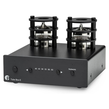 Pro-Ject Tube Box E RIAA-Phonovorverstärker, schwarz in der Gruppe Heim-Audio / Zubehör / Plattenspielerzubehör bei BRL (102060987)