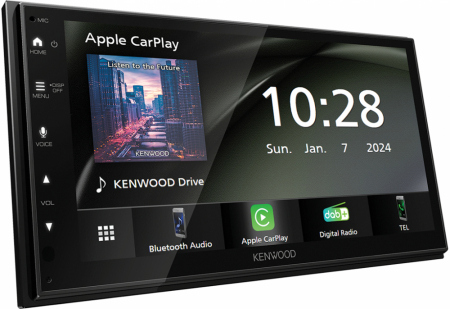 Kenwood DMX6523DABS, Autoradio mit kabellosem CarPlay und Android Auto, DAB+ und mehr in der Gruppe Car-HiFi / Autoradio / Doppel-DIN bei BRL (121DMX6523DABS)