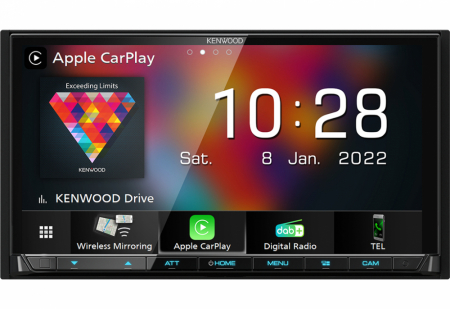 Kenwood DMX8021DABS, Autoradio mit DAB+, kabellosem CarPlay und Android Auto in der Gruppe Car-HiFi / Autoradio / Doppel-DIN bei BRL (121DMX8021DABS)