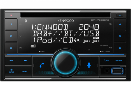 Kenwood DPX-7300DAB, Autoradio mit Bluetooth, CD-Player und DAB+ in der Gruppe Car-HiFi / Autoradio / Doppel-DIN bei BRL (121DPX7300DAB)