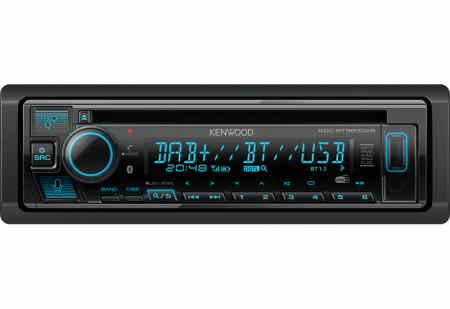 Kenwood KDC-BT560DAB, Autoradio mit Bluetooth, CD-Player und DAB+ in der Gruppe Car-HiFi / Autoradio / Single-DIN bei BRL (121KDCBT560DAB)