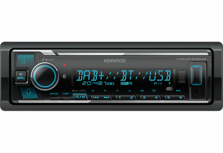 Kenwood KMM-BT508DAB, Autoradio mit Bluetooth, DAB+ und 2 Paar Cinch-Ausgängen in der Gruppe Car-HiFi / Autoradio / Single-DIN bei BRL (121KMMBT508DAB)