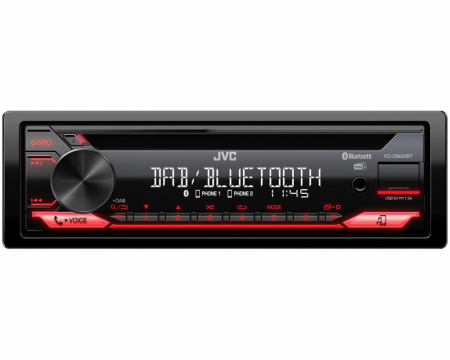 JVC KD-DB622BT, Autoradio mit Bluetooth, CD und DAB+ in der Gruppe Car-HiFi / Autoradio / Single-DIN bei BRL (130KDDB622BT)