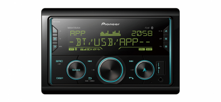 Pioneer MVH-S620BT, Autoradio mit Bluetooth, kurzes Gehäuse und 3 Paar Cinch-Vorverstärkerausgänge in der Gruppe Car-HiFi / Autoradio / Doppel-DIN bei BRL (135MVHS620BT)