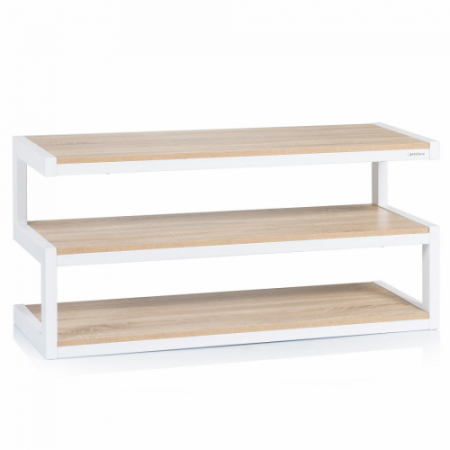 Norstone Esse, Media-Rack weiß/Eiche in der Gruppe Heim-Audio / Zubehör / HiFi-Racks & Medienmöbel bei BRL (143ESSEWOK)