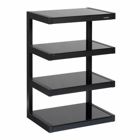 Norstone Esse Hifi, mattschwarzes Stereo-Rack mit schwarzen Böden in der Gruppe Heim-Audio / Zubehör / HiFi-Racks & Medienmöbel bei BRL (143ESSHIFBKSN)