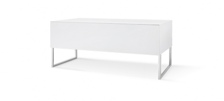 Norstone Khalm 140, TV-/Media-Rack in Klavierweiß in der Gruppe Heim-Audio / Zubehör / HiFi-Racks & Medienmöbel bei BRL (143KHALM140WH)