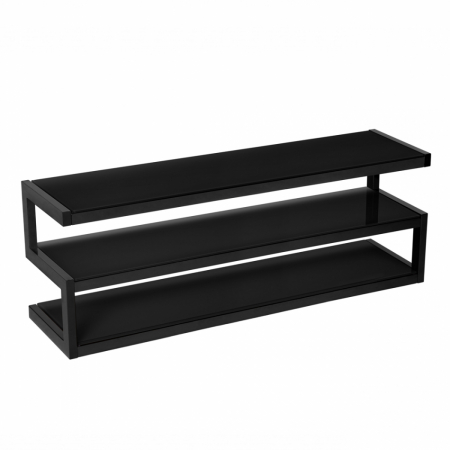 Norstone Esse 140 Media-Rack, Satin-Schwarz in der Gruppe Heim-Audio / Zubehör / HiFi-Racks & Medienmöbel bei BRL (143NORESS140BSB)