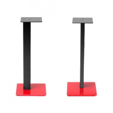 Norstone Esse Stand Lautsprecherständer, 61 cm hoch, mattschwarz mit rotem Fuß in der Gruppe Heim-Audio / Zubehör / Lautsprecherzubehör bei BRL (143NORESSSTARDS)