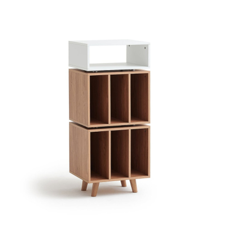 Norstone Stockholm 1100, weiß/Eiche in der Gruppe Heim-Audio / Zubehör / HiFi-Racks & Medienmöbel bei BRL (143NORSTO110AWTOK)