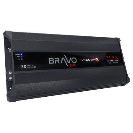 Stetsom BRAVO BASS Flex 8K 0.5~1 Ohm, Monoblock in der Gruppe Car-HiFi / Endstufen / Mono bei BRL (160BRAVOFLEXBASS8K)