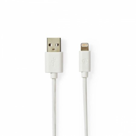 Nedis USB-A auf Lightning 8-Pin. Weiß in der Gruppe Car-HiFi / Smartphone im Auto / Smartphone-Zubehör bei BRL (176CCBW39300WTVAR)