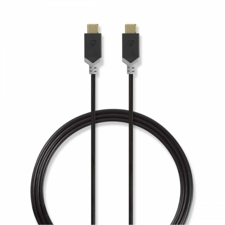 Nedis USB 2.0 USB-C-Stecker auf USB-C-Stecker, 1 m in der Gruppe Car-HiFi / Smartphone im Auto / Smartphone-Zubehör bei BRL (176CCBW60700AT10)