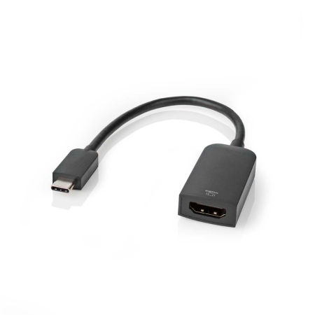 Nedis USB-C-auf-HDMI-Adapter, 4K/60 Hz, 0,2 Meter in der Gruppe Heim-Audio / Kabel / Diverse Kabel & Adapter bei BRL (176CCGB64652BK02)