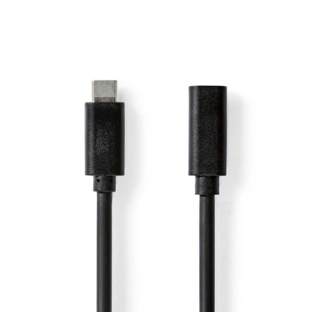 Nedis USB-C-Verlängerungskabel, 5 Gbit/s, 2 Meter in der Gruppe Heim-Audio / Kabel / Diverse Kabel & Adapter bei BRL (176CCGL64010BK20)