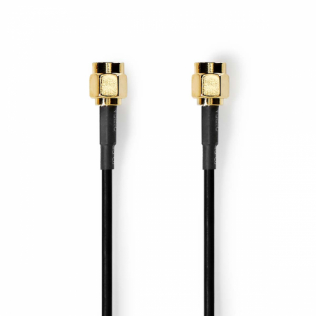 Nedis SMA-Antennenkabel Stecker-Stecker, 2 Meter, schwarz in der Gruppe Car-HiFi / Zubehör / DAB bei BRL (176CSGL0200BK20)