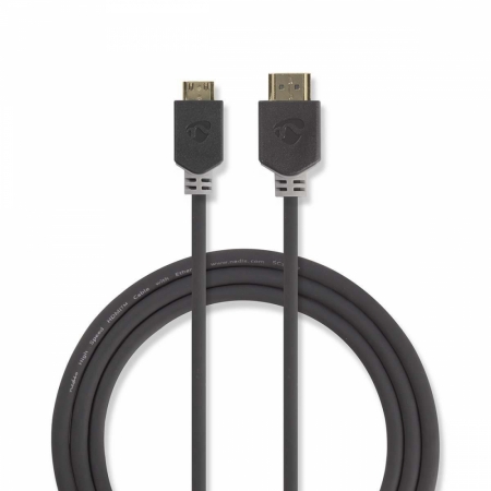 Nedis HDMI-auf-HDMI-Mini-Kabel, 2m in der Gruppe Heim-Audio / Kabel / HDMI bei BRL (176CVBW34500AT20)
