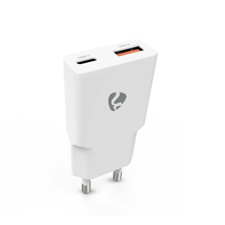 Nedis WCH-A20 GaN-Wandladegerät 20 Watt, weiß in der Gruppe Car-HiFi / Smartphone im Auto / Smartphone-Zubehör bei BRL (176WCHA20WH)