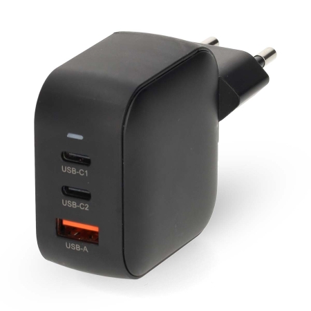 Nedis Wandladegerät 70 W 2x USB-C 1x USB-A, schwarz in der Gruppe Car-HiFi / Smartphone im Auto / Smartphone-Zubehör bei BRL (176WGCHA70WBK)