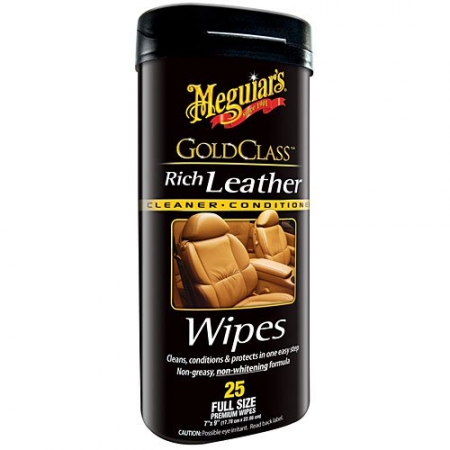 Meguiars Gold Class Rich Leather Wipes in der Gruppe Car-HiFi / Autopflege / Innenraum & Glas bei BRL (178G10900)