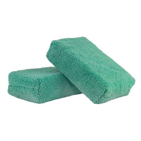 Chemical Guys Premium Grade Microfiber Applicators 2er-Pack, blau