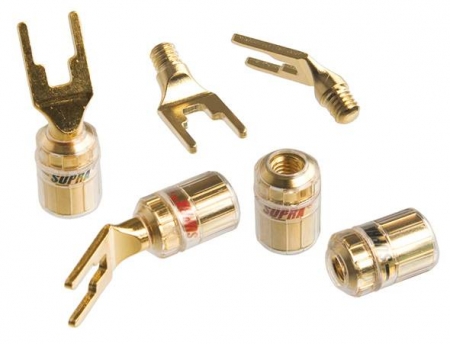 Supra Combicon Spade M6, 4er-Pack Kabelschuhe in der Gruppe Heim-Audio / Kabel / Diverse Kabel & Adapter bei BRL (2151010000279)