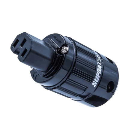 Supra Lorad Excalibur RC-IEC C15 Rhodium Edition, IEC-Stecker 10A in der Gruppe Heim-Audio / Kabel / Steckverbinder bei BRL (215RHIECC15)