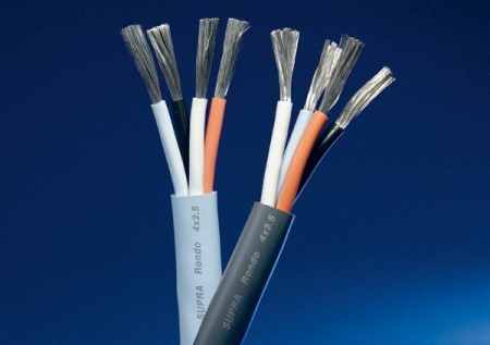 Supra Rondo 4x2.5 Lautsprecherkabel, Bi-Wire/Bi-Amp in der Gruppe Heim-Audio / Kabel / Lautsprecherkabel bei BRL (215RONDO4X2.5V)