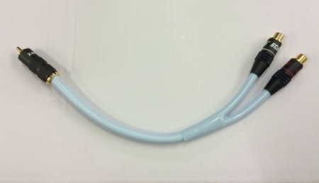 SUPRA Y-Link Adapter F-M 25 cm, 1 Stecker auf 2 Buchsen in der Gruppe Heim-Audio / Kabel / Subwooferkabel bei BRL (215YLINK1M2F)