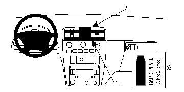 Brodit Verstärkter ProClip, Volvo S40/V40 01-03 in der Gruppe Car-HiFi / Was passt in mein Auto / Volvo / Volvo V40 / Volvo V40 2000-2004 bei BRL (240213414)