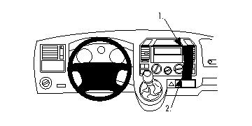 Brodit Verstärkter ProClip, Volkswagen T5 Transporter/Pickup 03-09 in der Gruppe Car-HiFi / Was passt in mein Auto / Volkswagen / Transporter / Transporter T5 2003-2009 / Sonstiges Transporter T5 2003-2009 bei BRL (240213440)