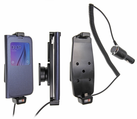 Brodit Aktiver Halter mit Zigarettenanzünderanschluss, Samsung Galaxy S6/S6 edge/S7 in der Gruppe Car-HiFi / Smartphone im Auto / Handyhalterungen bei BRL (240512724)