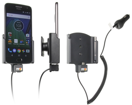 Brodit Aktivhalterung mit Zigarettenanzünderstecker, Motorola Moto G5 Plus in der Gruppe Car-HiFi / Smartphone im Auto / Handyhalterungen bei BRL (240512957)