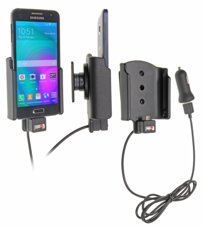 Brodit Aktivhalterung mit USB-Kabel und Zigarettenanzünder-Adapter, Samsung Galaxy A3 SM-A300 in der Gruppe Car-HiFi / Smartphone im Auto / Handyhalterungen bei BRL (240521715)