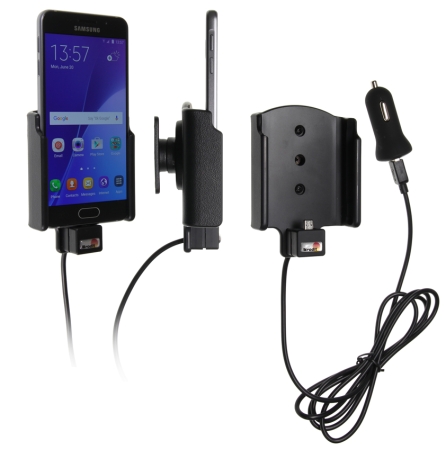 Brodit Aktivhalterung mit USB-Kabel und Zigarettenanzünder-Adapter, Samsung Galaxy A3 (2016) in der Gruppe Car-HiFi / Smartphone im Auto / Handyhalterungen bei BRL (240521895)