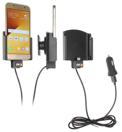 Brodit Aktivhalter mit USB-Kabel und Zigarettenanzünderadapter, Samsung Galaxy A3 (2017) in der Gruppe Car-HiFi / Smartphone im Auto / Handyhalterungen bei BRL (240521947)