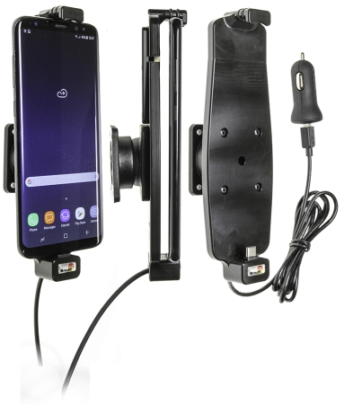 Brodit Aktivhalter mit USB-Kabel und Zigarettenanzünderadapter, Samsung Galaxy S10+/S8+/S9+ in der Gruppe Car-HiFi / Smartphone im Auto / Handyhalterungen bei BRL (240521965)