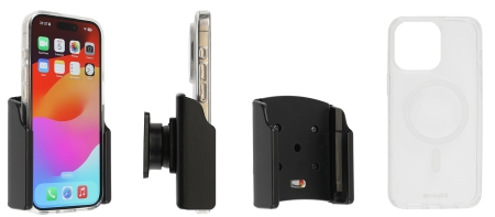 Brodit Handyhülle mit Passivhalterung, Apple iPhone 15 Pro in der Gruppe Car-HiFi / Smartphone im Auto / Handyhalterungen bei BRL (240711394)