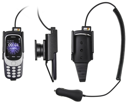 Brodit Aktivhalterung mit Zigarettenanzünderstecker, Nokia 3310 (2017) in der Gruppe Car-HiFi / Smartphone im Auto / Handyhalterungen bei BRL (240712026)