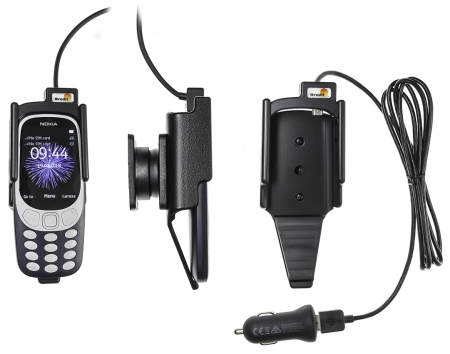 Aktive Halterung mit USB-Kabel und Zigarettenanzünder-Adapter, Nokia 3310 (2017) in der Gruppe Car-HiFi / Smartphone im Auto / Handyhalterungen bei BRL (240721026)