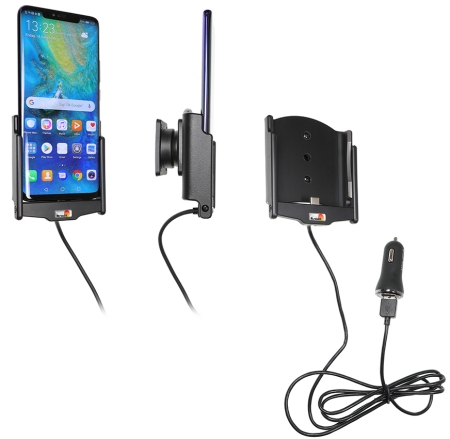 Brodit Aktivhalter mit USB-Kabel und Zigarettenanzünder-Adapter, Huawei Mate 20 Pro in der Gruppe Car-HiFi / Smartphone im Auto / Handyhalterungen bei BRL (240721096)