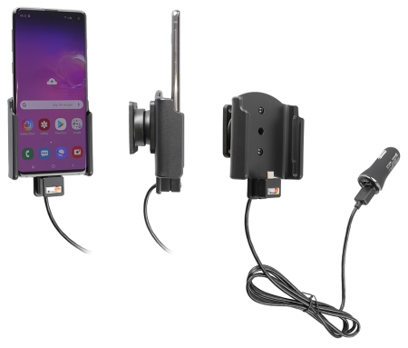 Brodit Aktivhalter mit USB-Kabel und Zigarettenanzünder-Adapter, Samsung Galaxy S10 in der Gruppe Car-HiFi / Smartphone im Auto / Handyhalterungen bei BRL (240721115)