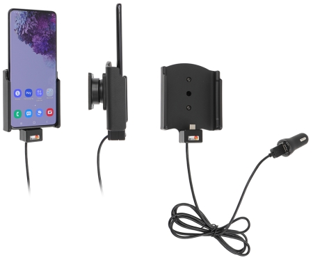 Brodit Aktivhalter mit USB-Kabel und Zigarettenanzünder-Adapter, Samsung Galaxy S20 Plus 5G (SM-G986B/SM-G986F) in der Gruppe Car-HiFi / Smartphone im Auto / Handyhalterungen bei BRL (240721191)