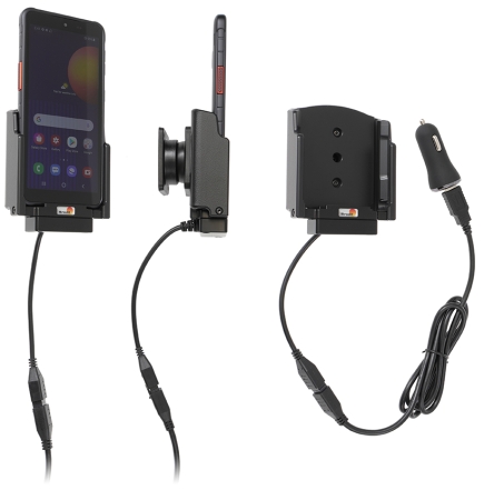 Brodit Aktivhalterung mit USB-Kabel und Zigarettenanzünder-Adapter, Samsung Galaxy Xcover 5 in der Gruppe Car-HiFi / Smartphone im Auto / Handyhalterungen bei BRL (240721243)