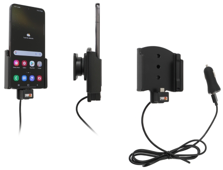 Brodit Aktivhalterung mit USB-Kabel und Zigarettenanzünder-Adapter, Samsung Galaxy S22+ 5G (SM-S906B/SM-S906B/DS) in der Gruppe Car-HiFi / Smartphone im Auto / Handyhalterungen bei BRL (240721294)
